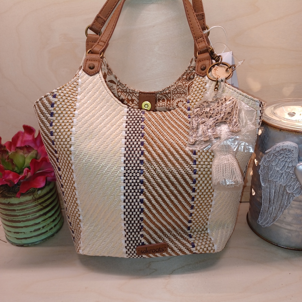 Sakroots Tan and Brown Women's Bag